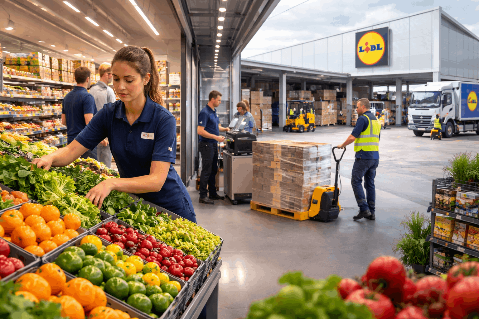 Guía de puestos en supermercados y centros de distribución de Lidl